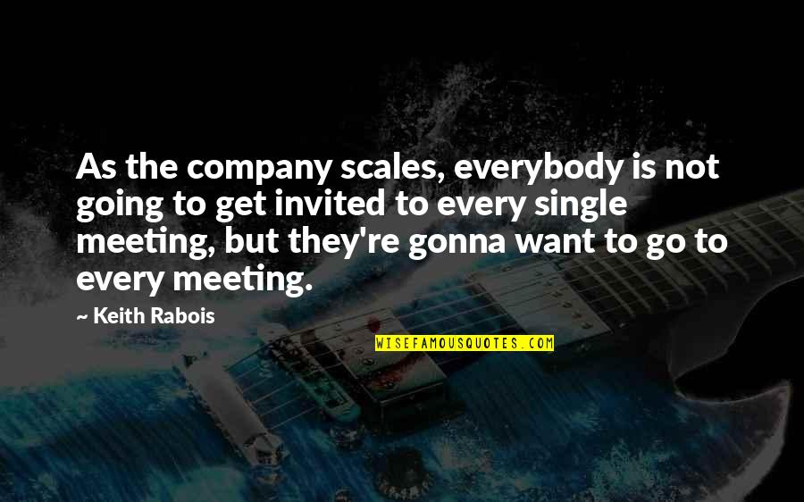 Not Wasting My Time Anymore Quotes By Keith Rabois: As the company scales, everybody is not going