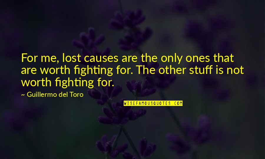 Not Worth Fighting For Quotes By Guillermo Del Toro: For me, lost causes are the only ones