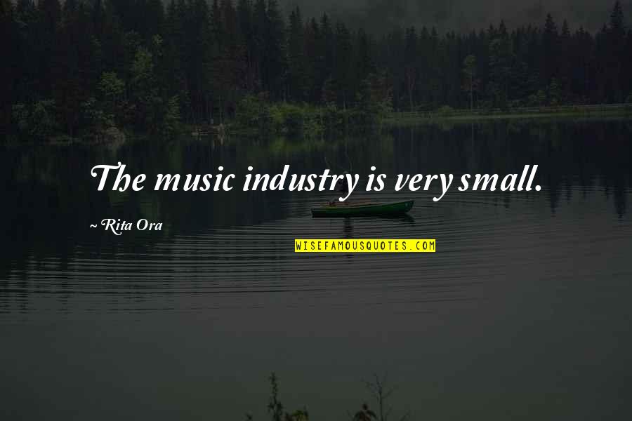 Notcher Quotes By Rita Ora: The music industry is very small.