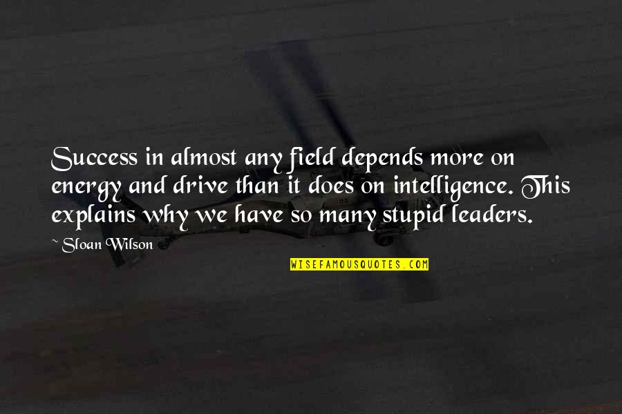 Nothing Is Impossible With God Bible Quotes By Sloan Wilson: Success in almost any field depends more on