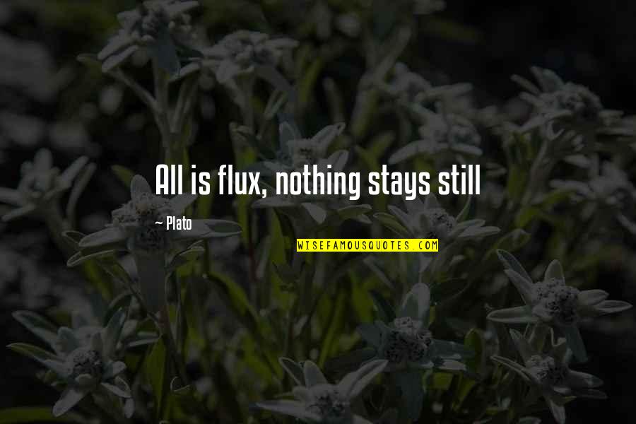 Nothing Is Quotes By Plato: All is flux, nothing stays still