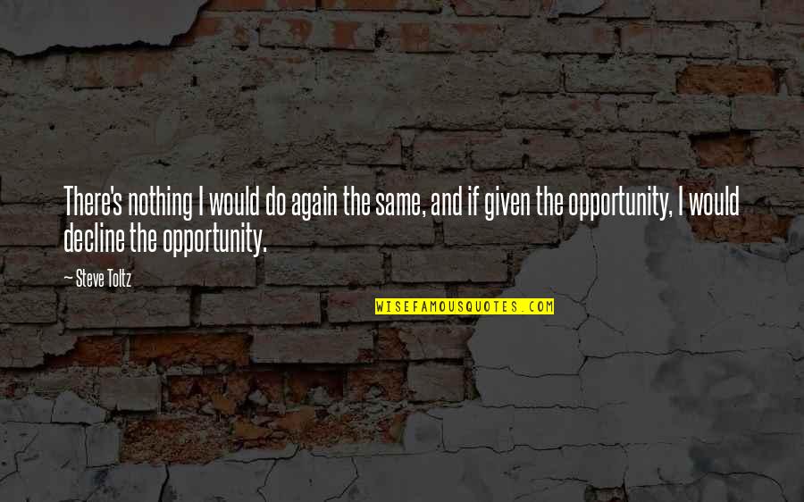 Nothing's The Same Quotes By Steve Toltz: There's nothing I would do again the same,