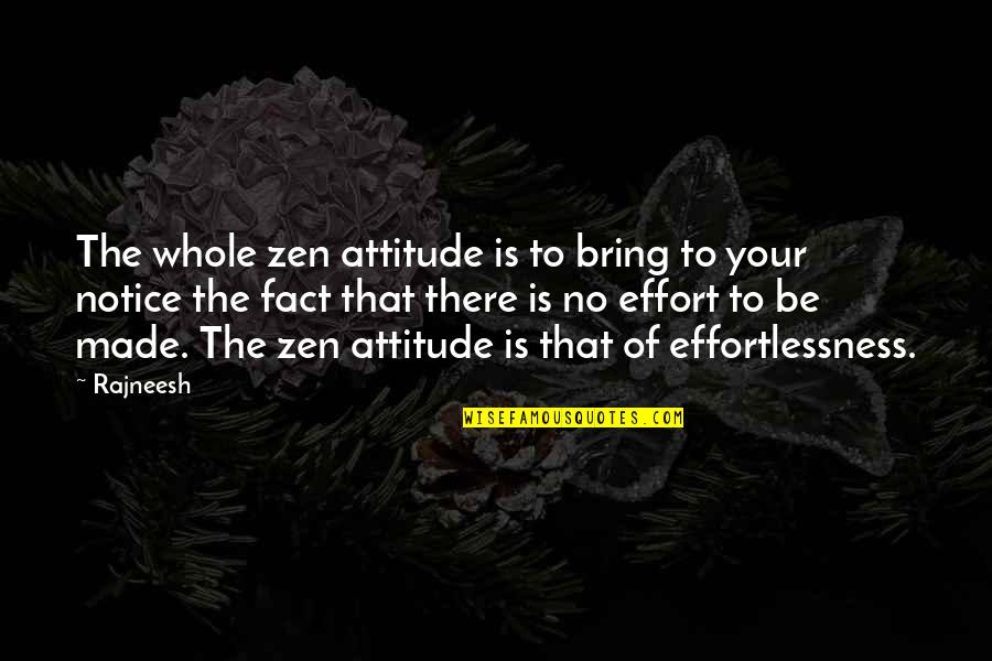 Notice Of Quotes By Rajneesh: The whole zen attitude is to bring to Notice Of Quotes By Rajneesh: The whole zen attitude is to bring to