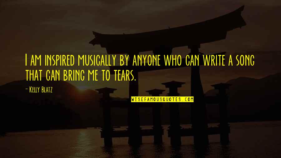 Noufal Name Quotes By Kelly Blatz: I am inspired musically by anyone who can