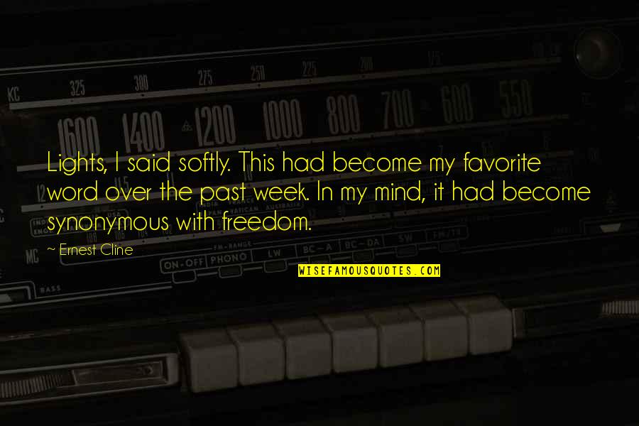 Nourizadeh Tafsire Quotes By Ernest Cline: Lights, I said softly. This had become my
