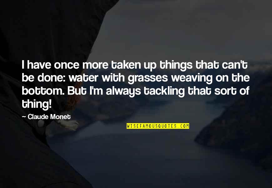 Nouvelles Mesures Quotes By Claude Monet: I have once more taken up things that