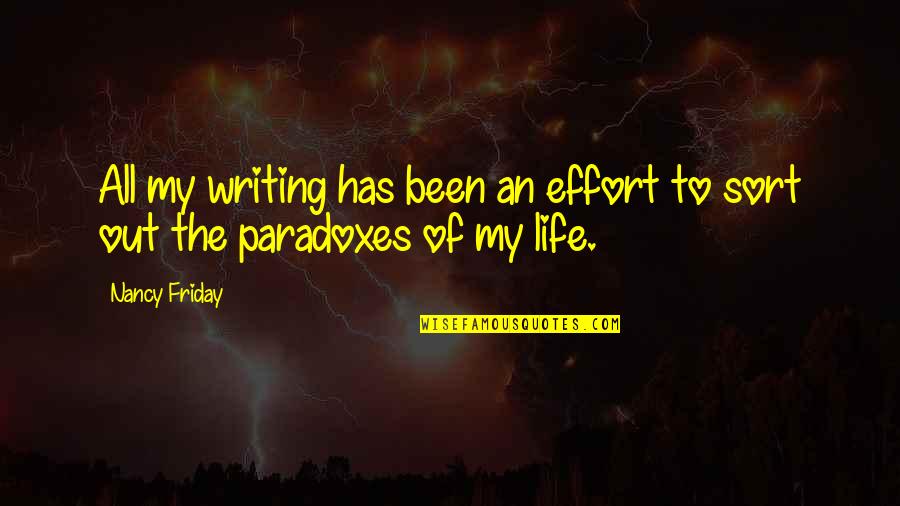 Nouvo S Quotes By Nancy Friday: All my writing has been an effort to
