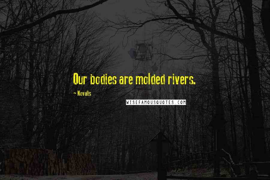Novalis quotes: Our bodies are molded rivers.