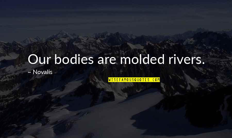 Novalis Quotes By Novalis: Our bodies are molded rivers.