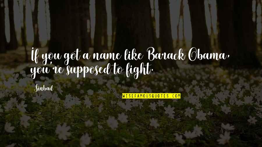 Novelet Quotes By Sinbad: If you got a name like Barack Obama,