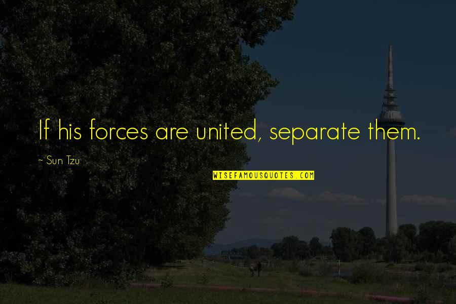 Novikstone Install Videos Quotes By Sun Tzu: If his forces are united, separate them.