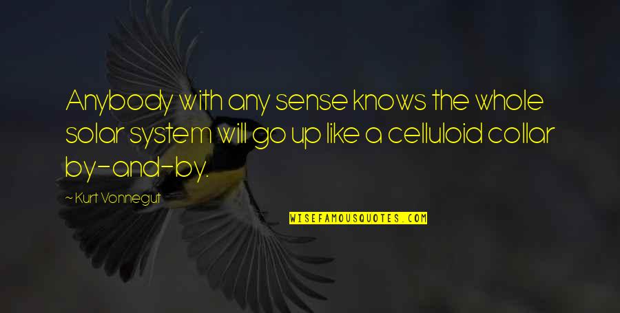 Noviolet B Quotes By Kurt Vonnegut: Anybody with any sense knows the whole solar Noviolet B Quotes By Kurt Vonnegut: Anybody with any sense knows the whole solar