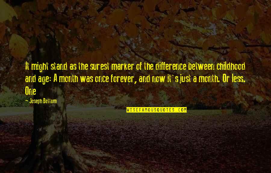 Now And Forever Quotes By Joseph Bottum: It might stand as the surest marker of