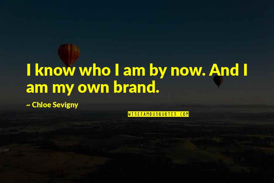Now I Know Who I Am Quotes By Chloe Sevigny: I know who I am by now. And Now I Know Who I Am Quotes By Chloe Sevigny: I know who I am by now. And