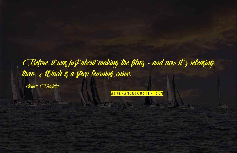 Now Is Quotes By Jessica Chastain: Before, it was just about making the films Now Is Quotes By Jessica Chastain: Before, it was just about making the films