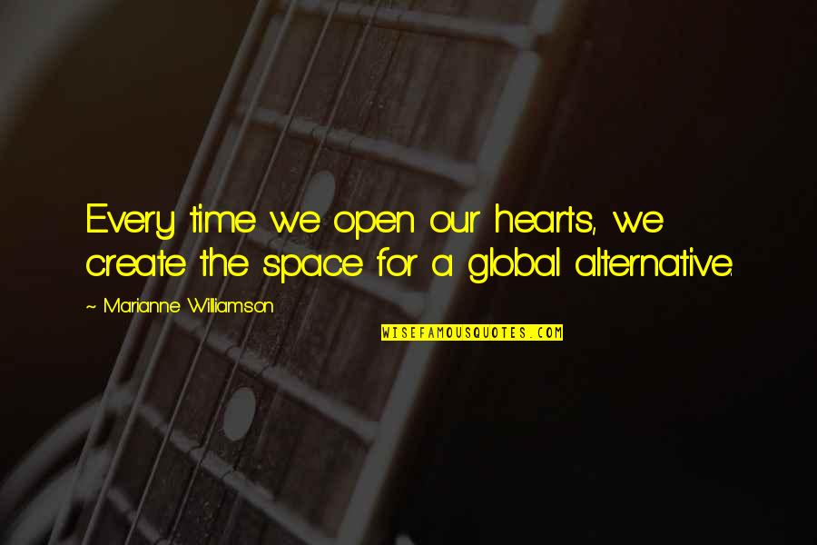 Now Is The Time To Open Your Heart Quotes By Marianne Williamson: Every time we open our hearts, we create