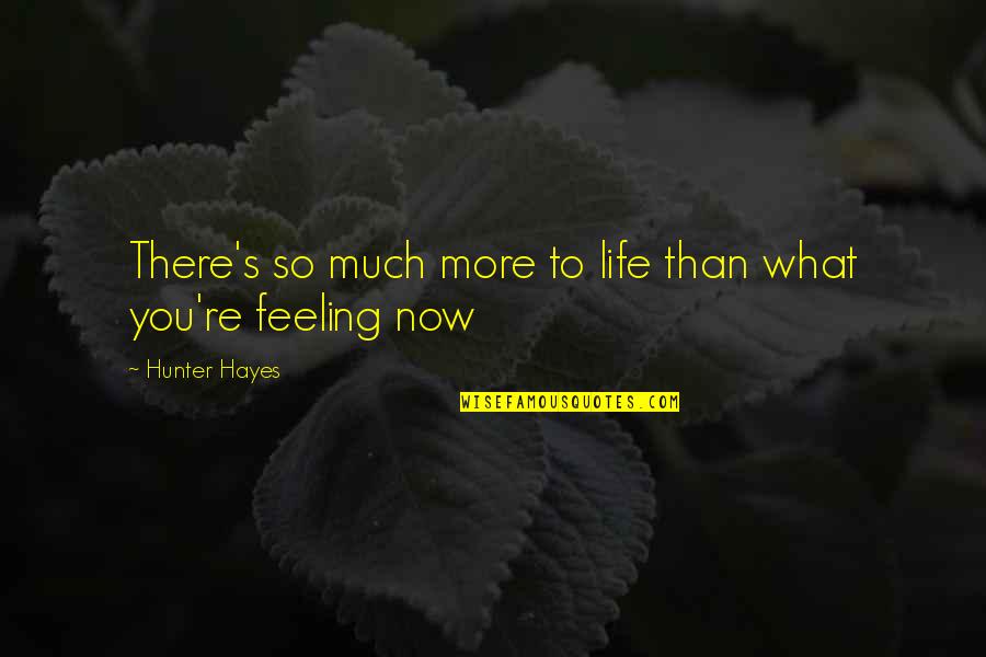Now So Quotes By Hunter Hayes: There's so much more to life than what Now So Quotes By Hunter Hayes: There's so much more to life than what