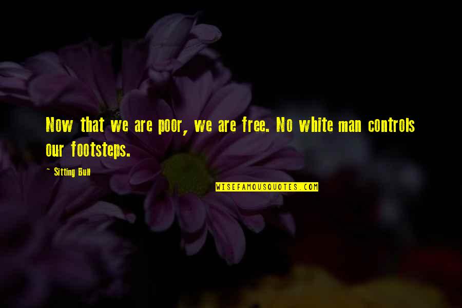 Now We Quotes By Sitting Bull: Now that we are poor, we are free.