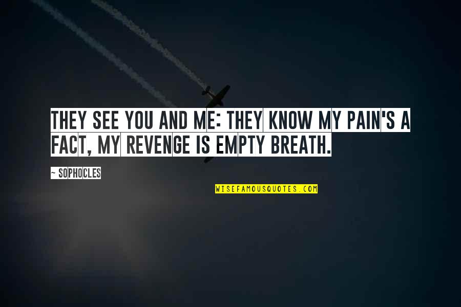 Now You See Me 2 Quotes By Sophocles: They see you and me: they know my