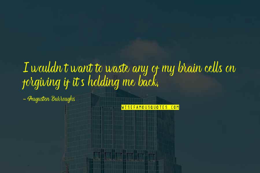 Now You Want Me Back Quotes By Augusten Burroughs: I wouldn't want to waste any of my