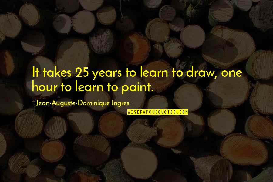 Nuda Quotes By Jean-Auguste-Dominique Ingres: It takes 25 years to learn to draw,