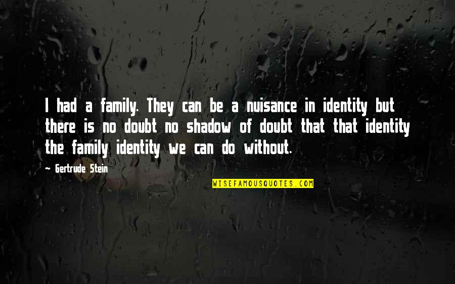 Nuisance Quotes By Gertrude Stein: I had a family. They can be a