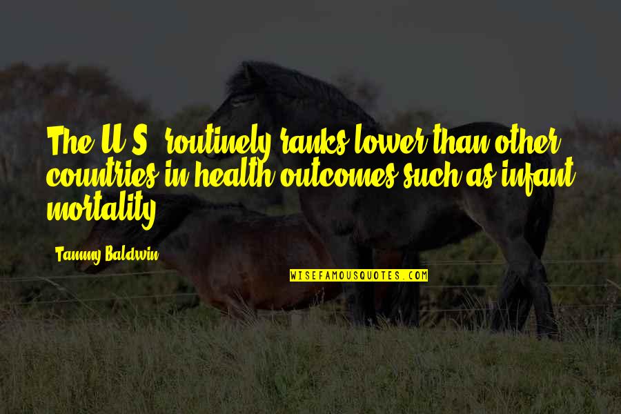 Nulis Aksara Quotes By Tammy Baldwin: The U.S. routinely ranks lower than other countries Nulis Aksara Quotes By Tammy Baldwin: The U.S. routinely ranks lower than other countries