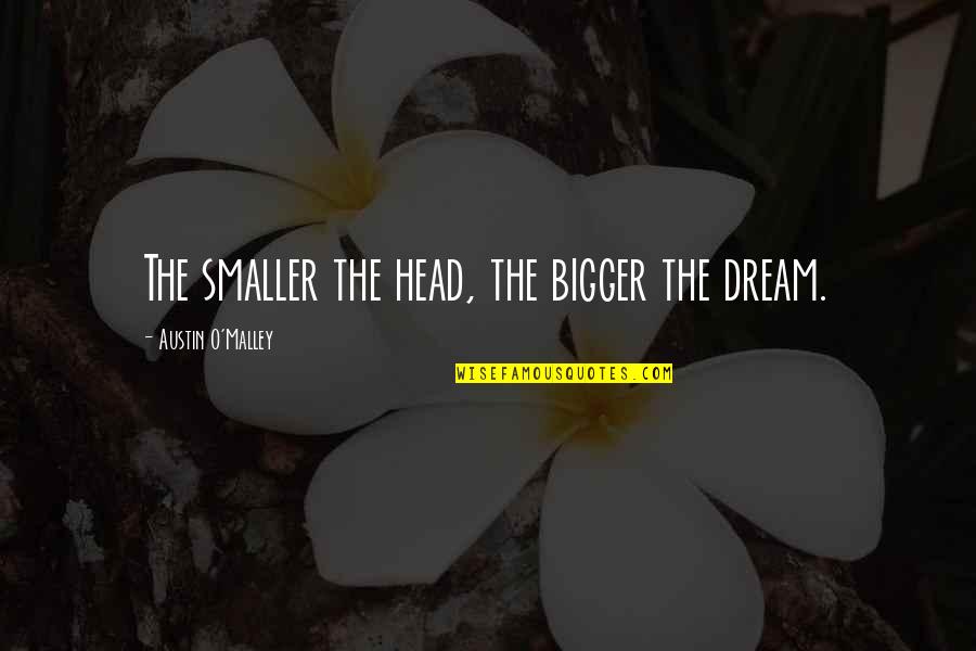 Numbnuts Quotes By Austin O'Malley: The smaller the head, the bigger the dream. Numbnuts Quotes By Austin O'Malley: The smaller the head, the bigger the dream.