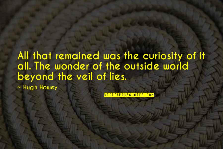 Numerical Strength Quotes By Hugh Howey: All that remained was the curiosity of it