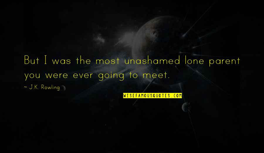Nunnery Freeman Quotes By J.K. Rowling: But I was the most unashamed lone parent