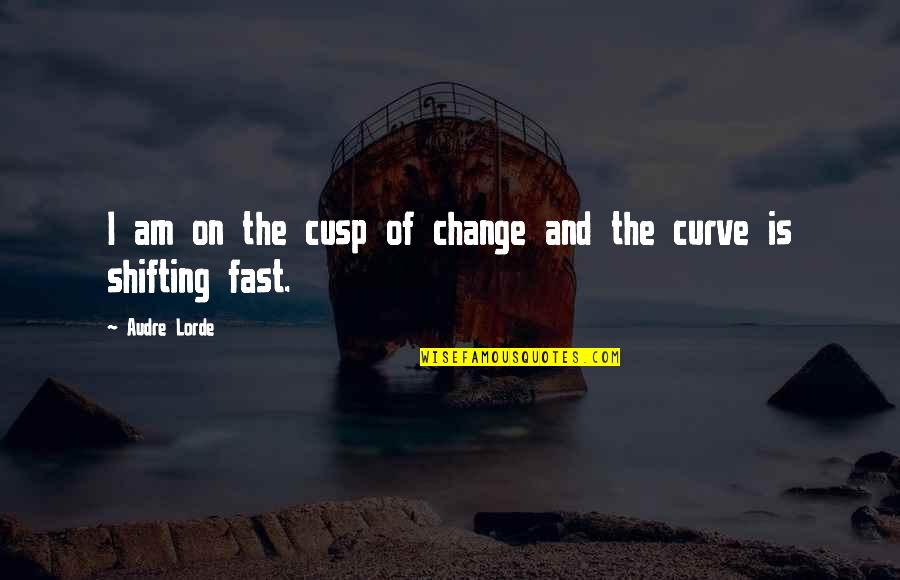 Nurturers Synonym Quotes By Audre Lorde: I am on the cusp of change and