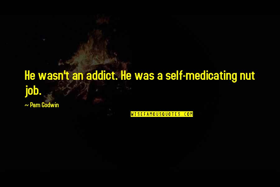 Nut Quotes By Pam Godwin: He wasn't an addict. He was a self-medicating