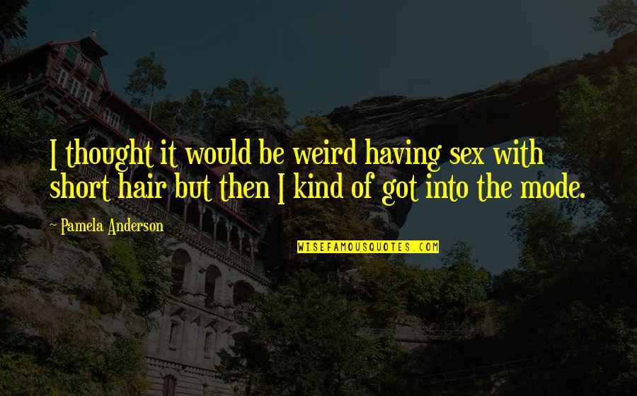 Nutribullet Quotes By Pamela Anderson: I thought it would be weird having sex Nutribullet Quotes By Pamela Anderson: I thought it would be weird having sex