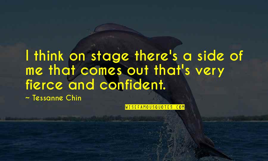Nutriments Quotes By Tessanne Chin: I think on stage there's a side of
