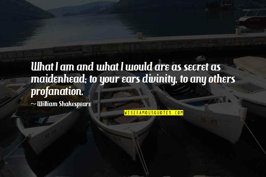 Nutritiously Delicious Quotes By William Shakespeare: What I am and what I would are Nutritiously Delicious Quotes By William Shakespeare: What I am and what I would are