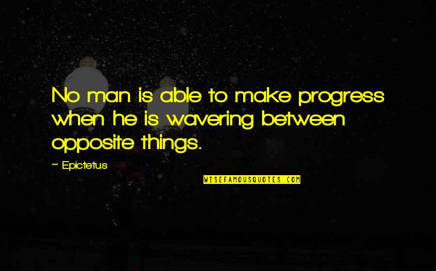 Nuutinen Golf Quotes By Epictetus: No man is able to make progress when