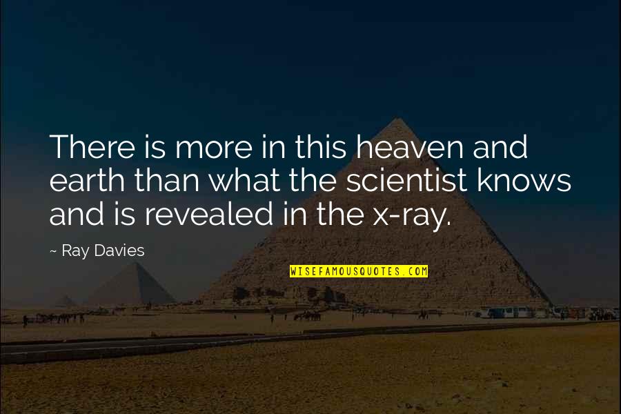 Nuzum California Quotes By Ray Davies: There is more in this heaven and earth