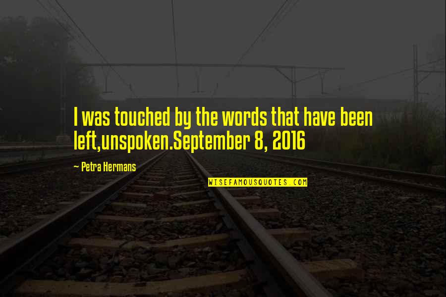 Nwoye Becomes Christian Quotes By Petra Hermans: I was touched by the words that have