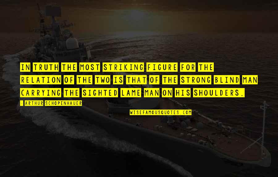 Nyalert Quotes By Arthur Schopenhauer: In truth the most striking figure for the Nyalert Quotes By Arthur Schopenhauer: In truth the most striking figure for the