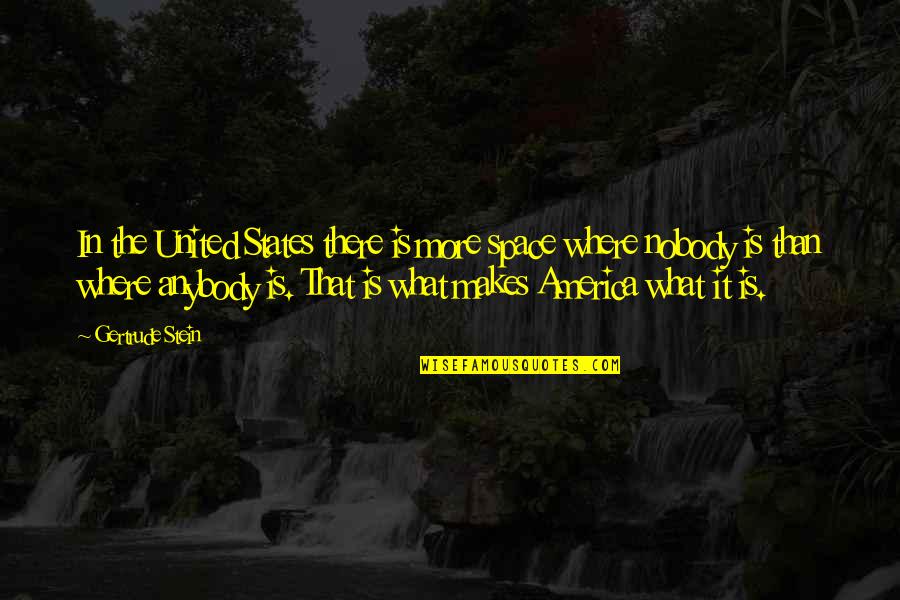 Nytec Quotes By Gertrude Stein: In the United States there is more space Nytec Quotes By Gertrude Stein: In the United States there is more space