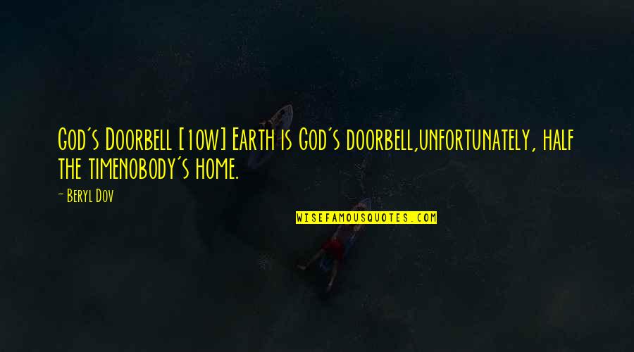 Nzx Real Time Quotes By Beryl Dov: God's Doorbell [10w] Earth is God's doorbell,unfortunately, half