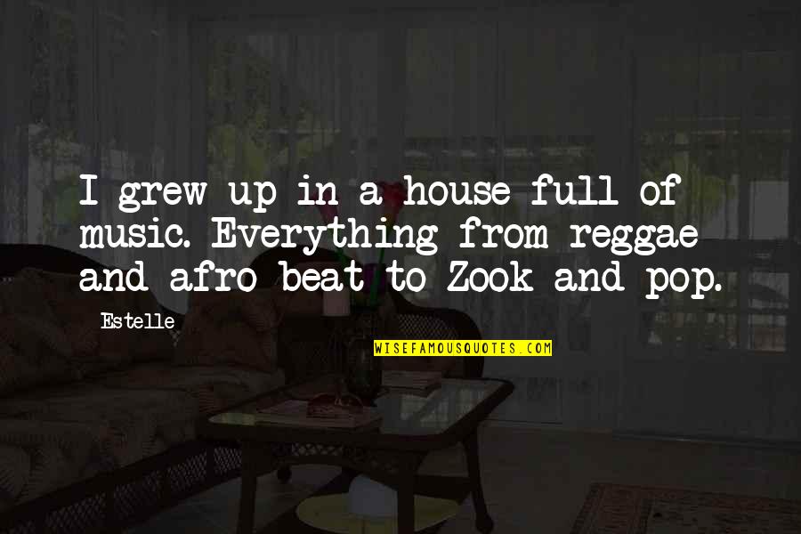 Oasele Corpului Quotes By Estelle: I grew up in a house full of
