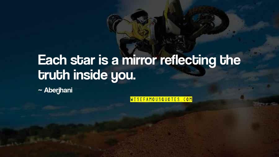 Oberweis Hours Quotes By Aberjhani: Each star is a mirror reflecting the truth