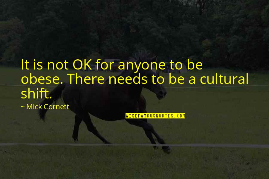 Obese Quotes By Mick Cornett: It is not OK for anyone to be