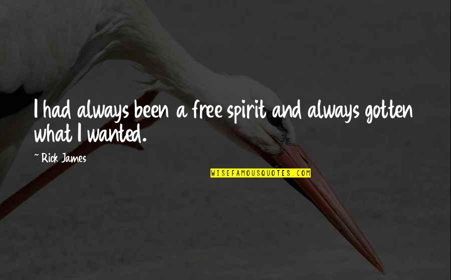 Obinna Eze Quotes By Rick James: I had always been a free spirit and