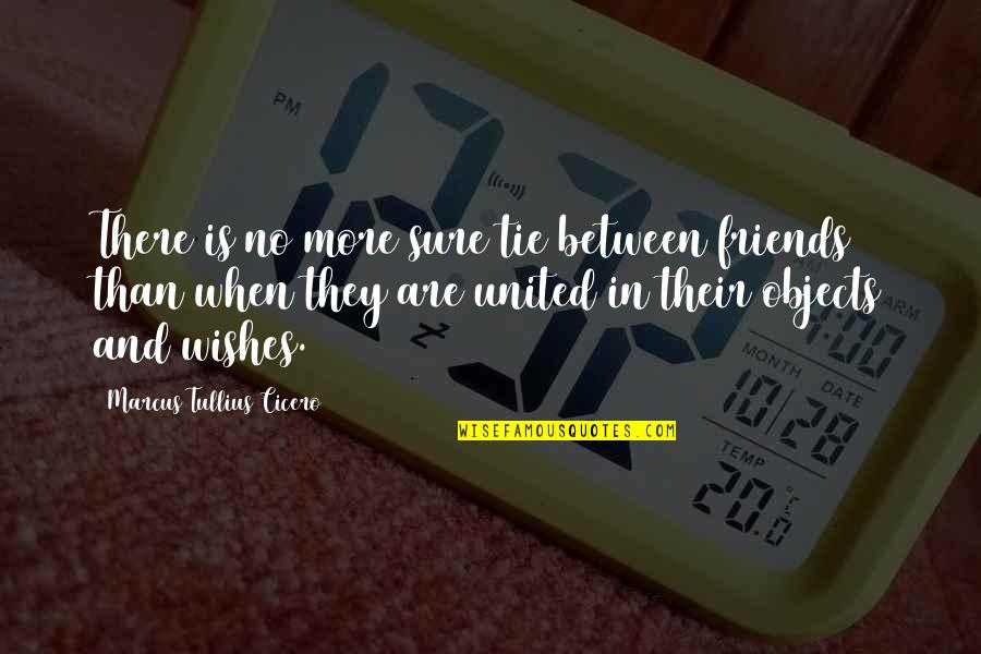Objects Quotes By Marcus Tullius Cicero: There is no more sure tie between friends