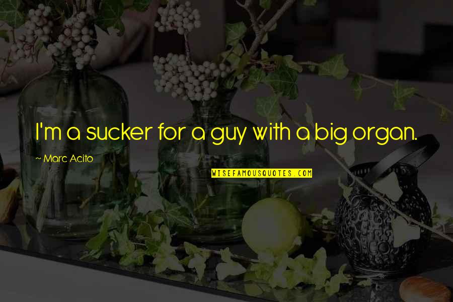 Obsequies Quotes By Marc Acito: I'm a sucker for a guy with a