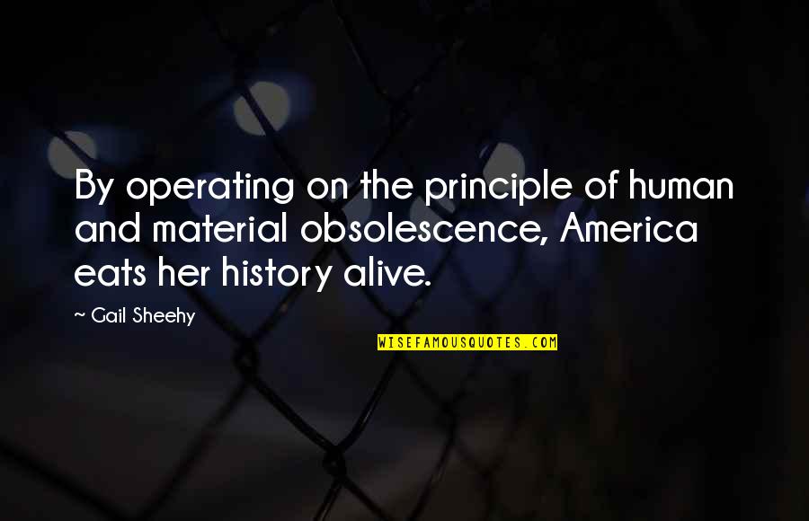 Obsolescence Quotes By Gail Sheehy: By operating on the principle of human and