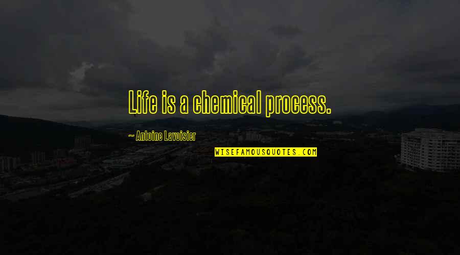 Occurents Quotes By Antoine Lavoisier: Life is a chemical process.