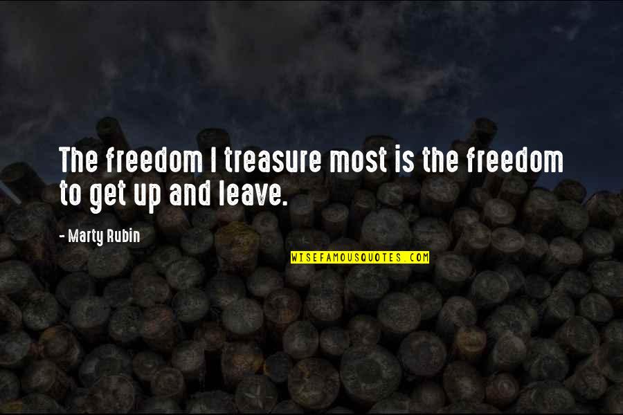 Ocean And Family Quotes By Marty Rubin: The freedom I treasure most is the freedom